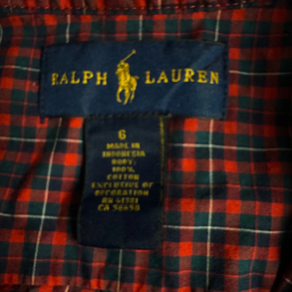 Ralph Lauren Kids Button Down Plaid Shirt - Boys Red‎ Blue Checkered
